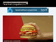 Tablet Screenshot of marketingaholic.com
